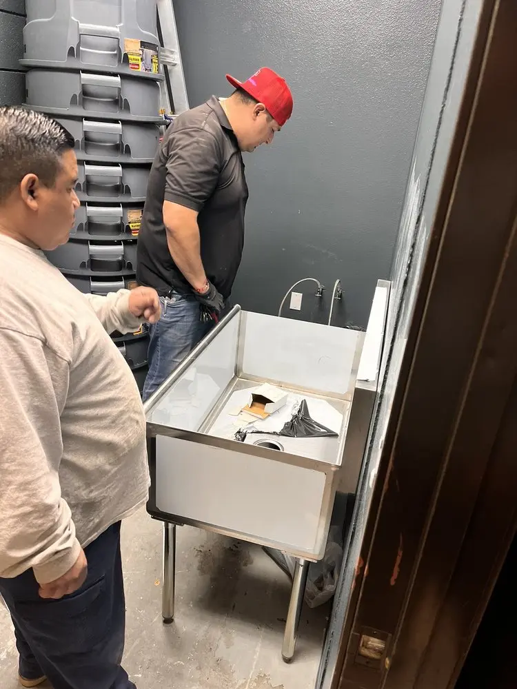 Commercial plumbing and sink installation in Oakhurst